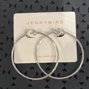 New never worn Jenny Bird Silver hooks 2.25 inch